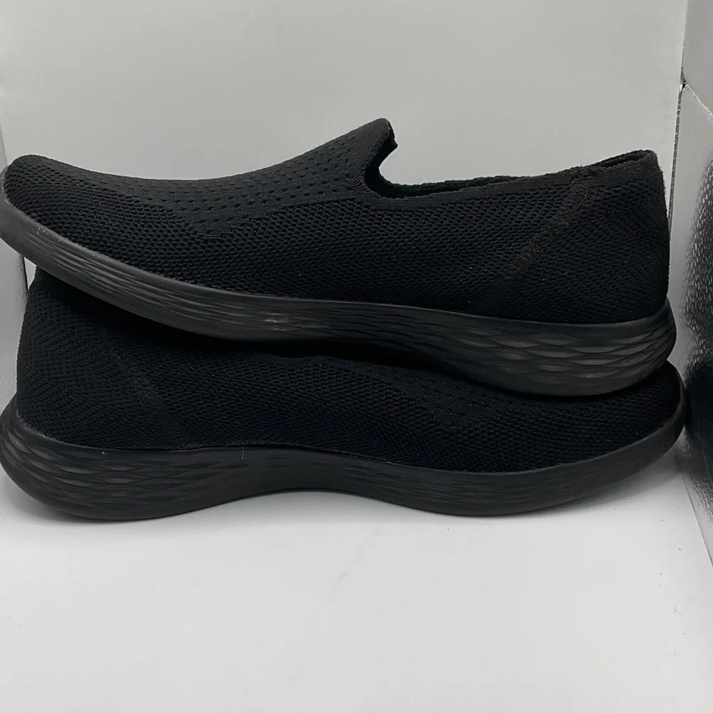 Skechers Black Knit Comfort Shoes